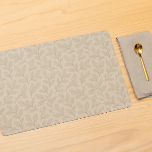 Elegant Fall Leaves Boho Minimalist Farmhouse Cloth Placemat