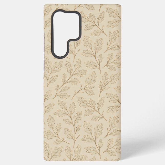 Elegant Fall Leaves | Custom Minimalist Farmhouse Samsung Galaxy Case (Back)