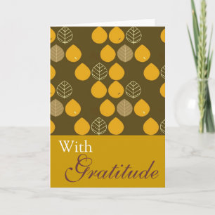 Elegant Fall Leaves Holiday Card