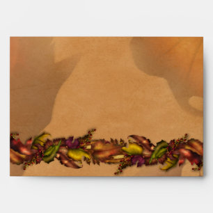 Elegant Fall Leaves Thanksgiving Envelopes
