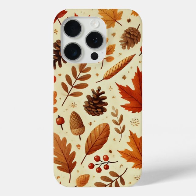 Elegant Fall Pattern Case-Mate iPhone Case (Back)