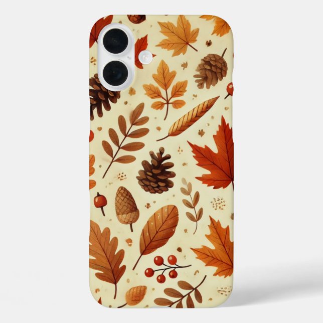 Elegant Fall Pattern Case-Mate iPhone Case (Back)