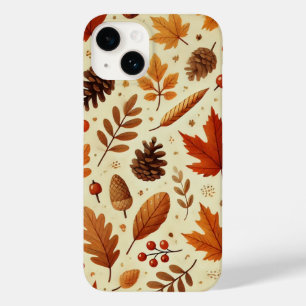 Elegant Fall Pattern Case-Mate iPhone 14 Case