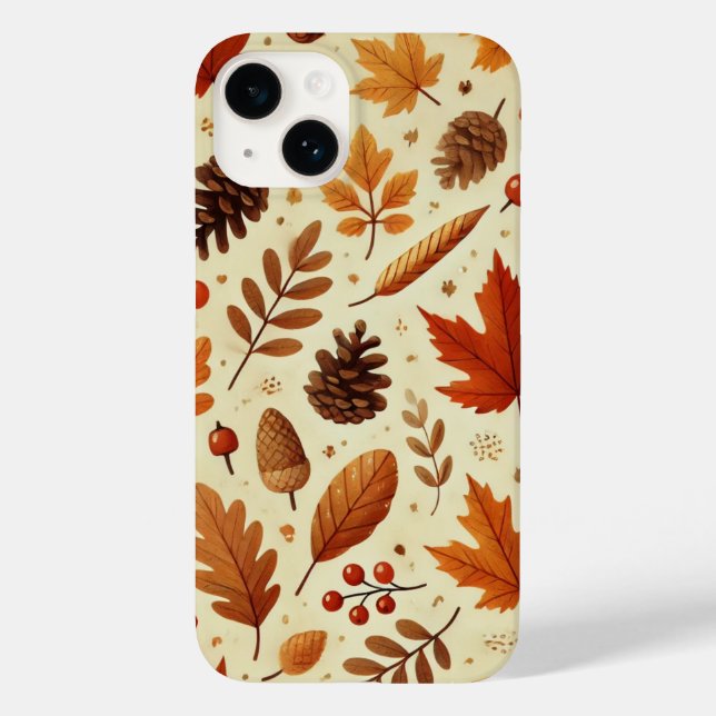 Elegant Fall Pattern Case-Mate iPhone Case (Back)