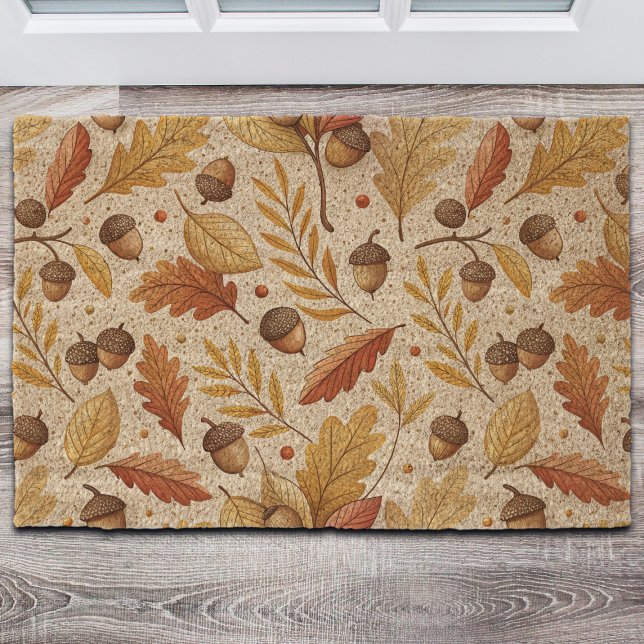 Elegant Fall Pattern Fiber Doormat (Creator Uploaded)