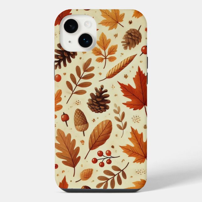 Elegant Fall Pattern Iphone Case (Back)