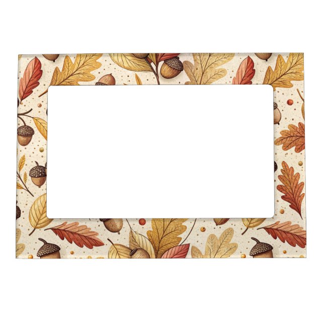 Elegant Fall Pattern Magnetic Frame (Front)