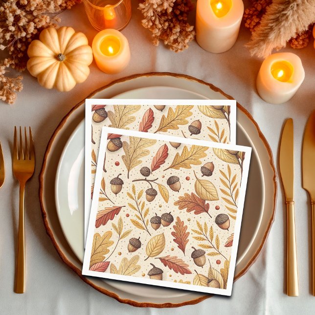 Elegant Fall Pattern Napkins (Creator Uploaded)