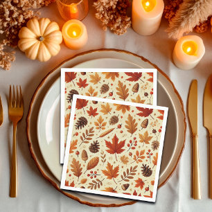 Elegant Fall Pattern Napkins