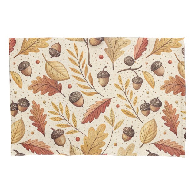 Elegant Fall Pattern Pillow Case (Front)
