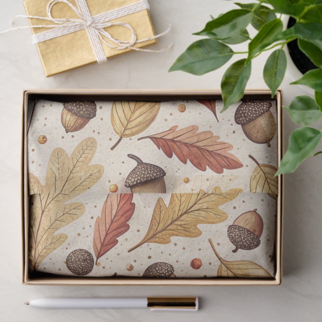 Elegant Fall Pattern Tissue Paper (Gift)