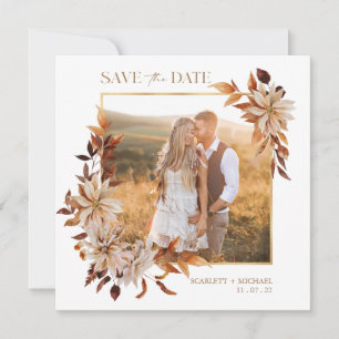 Elegant Fall Photo Save The Date