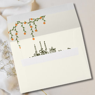 Elegant Fall Thanksgiving Dinner Party Envelope