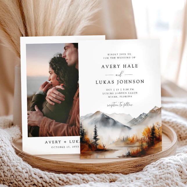 Elegant Fall Wedding Boho Invitation (Creator Uploaded)