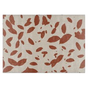 Elegant Falling Leaves Friendsgiving Cutting Board