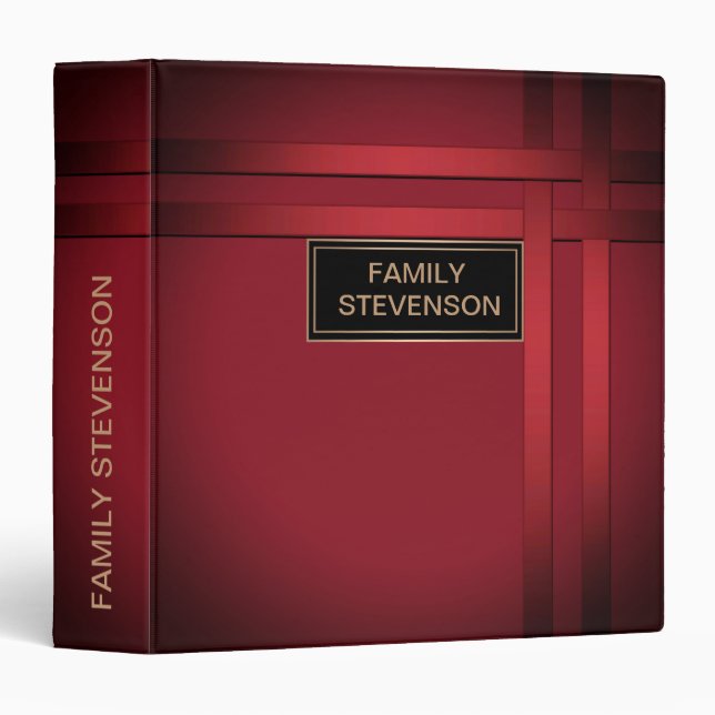Elegant, family album, family, album 3 ring binder (Front/Spine)