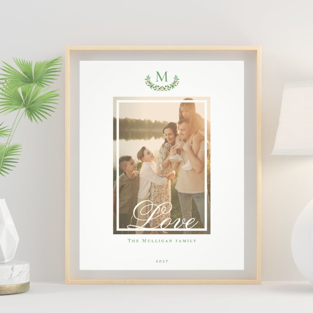 Elegant family monogram photo wall art (Creator Uploaded)
