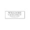 Elegant family name and return address