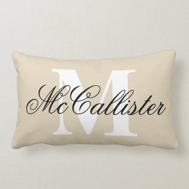 monogram lumbar pillow