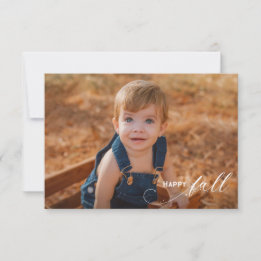 Elegant Family Photo Custom "Happy Fall"