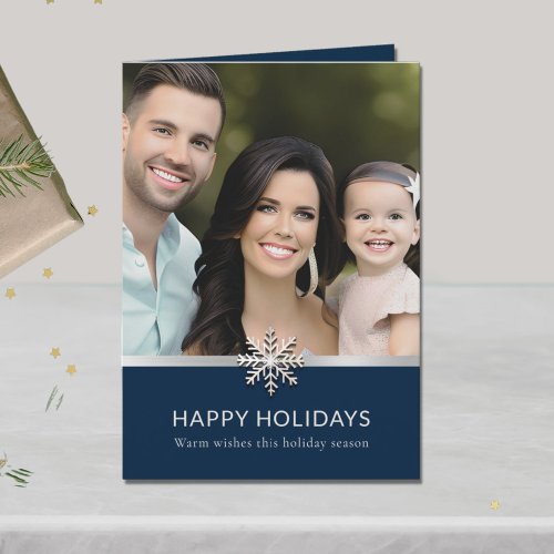 Elegant Family Photo Holiday Card