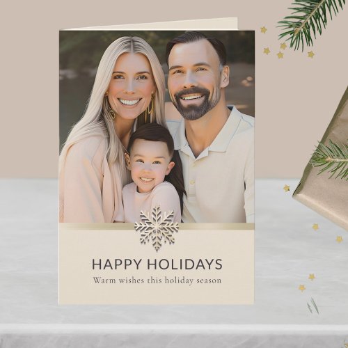 Elegant Family Photo Holiday Card