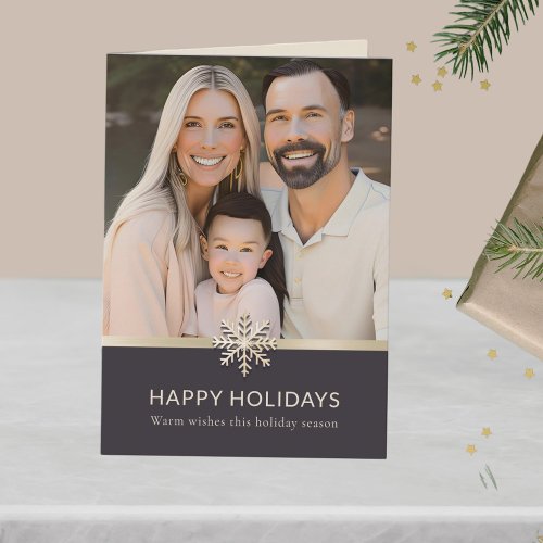 Elegant Family Photo Holiday Card