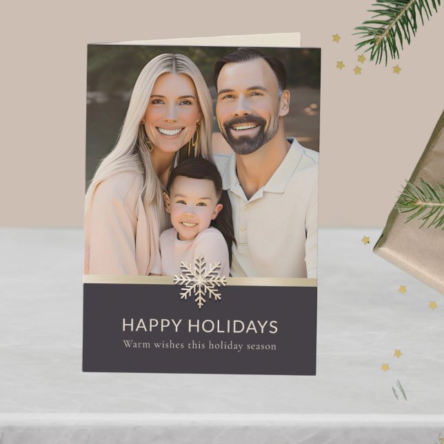 Elegant Family Photo Holiday Card (Creator Uploaded)