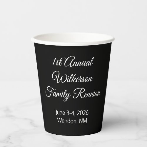 Elegant Family Reunion Black 