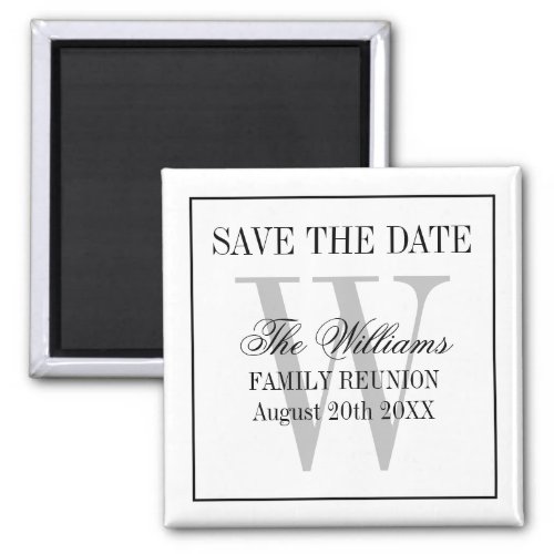 Elegant family reunion Save the date fridge magnet