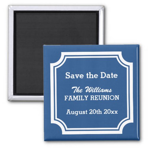 Elegant family reunion Save the date magnets