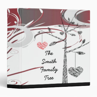 elegant family tree heart geneology binder