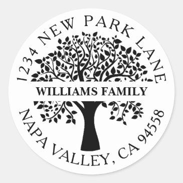 Elegant Family Tree Return Address 