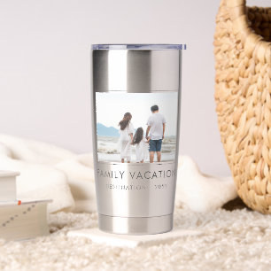 Elegant Family Vacation Family Trip Photo Insulated Tumbler