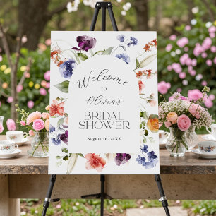 Elegant Fantasy Floral Bridal Shower Foam Board