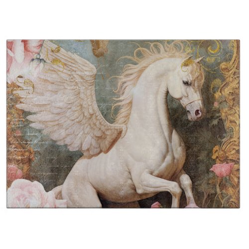 Elegant Fantasy Pegasus Cutting Board