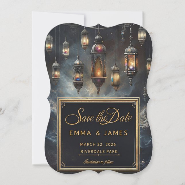 Elegant Fantasy Save the Date Invitation  (Front)