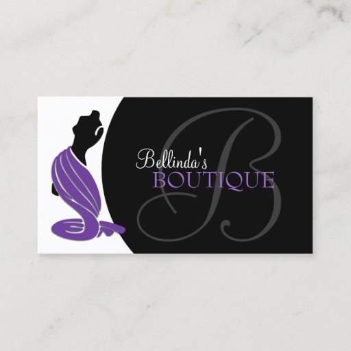 Customizable Elegant Fashion Boutique Business Cards
