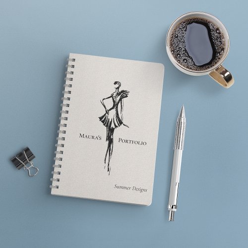 Elegant Fashion Designer Portfolio | Summer Sketch Notebook