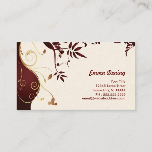 Customizable Elegant Fashion Profile Card Business Card