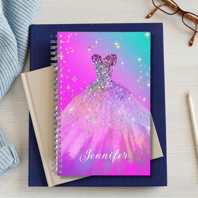 Elegant Fashion Sweet 16 Prom Quinceanera Dress  Notebook (Creator Uploaded)