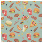 Elegant Fast Food Pattern Fabric