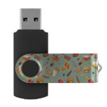 Elegant Fast Food Pattern Flash Drive