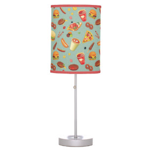 Elegant Fast Food Pattern Table Lamp