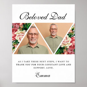 Elegant Father of the Bride Gift Thank You Gift Poster