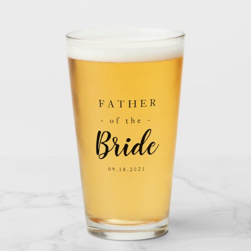 Elegant Father of the Bride Glass