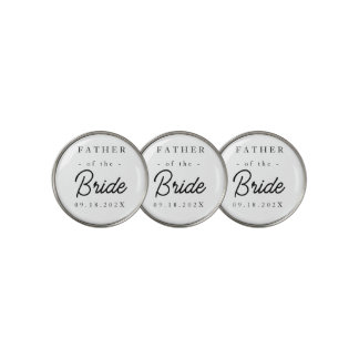 Elegant Father of the Bride Golf Ball Marker