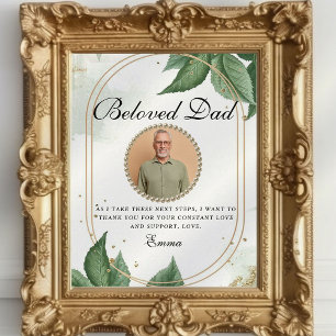 Elegant Father of the Bride Thank You Gift Idea Poster