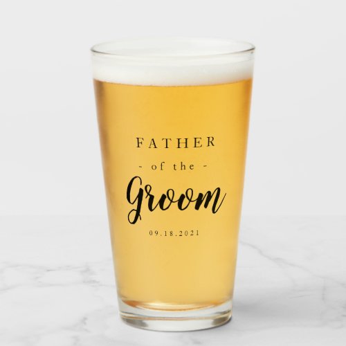 Elegant Father of the Groom Glass
