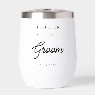Elegant Father of the Groom Thermal Wine Tumbler